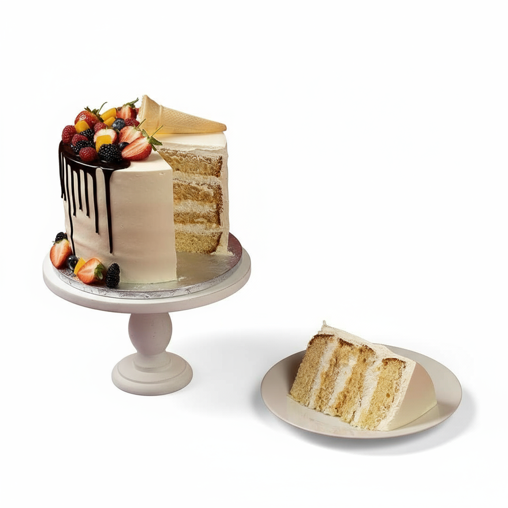 Fruit Cone Tower Cake