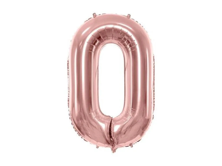 Helium inflated 34" Number 0 Balloon
