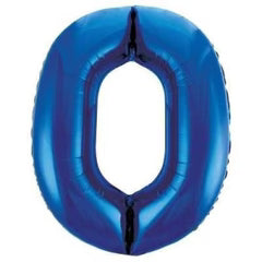 Helium inflated 34" Number 0 Balloon