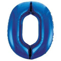 Helium inflated 34" Number 0 Balloon