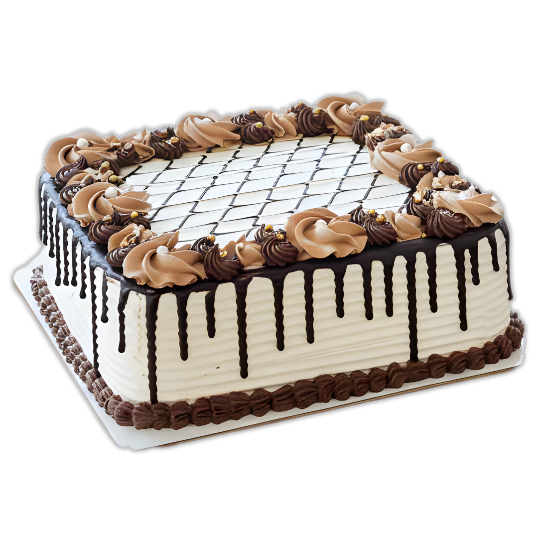 Chocolate Drip Square Cake