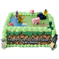 Minecraft World Adventure Cake