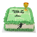 Golden Goal Football Cake