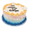 Ocean Theme Cream Cake
