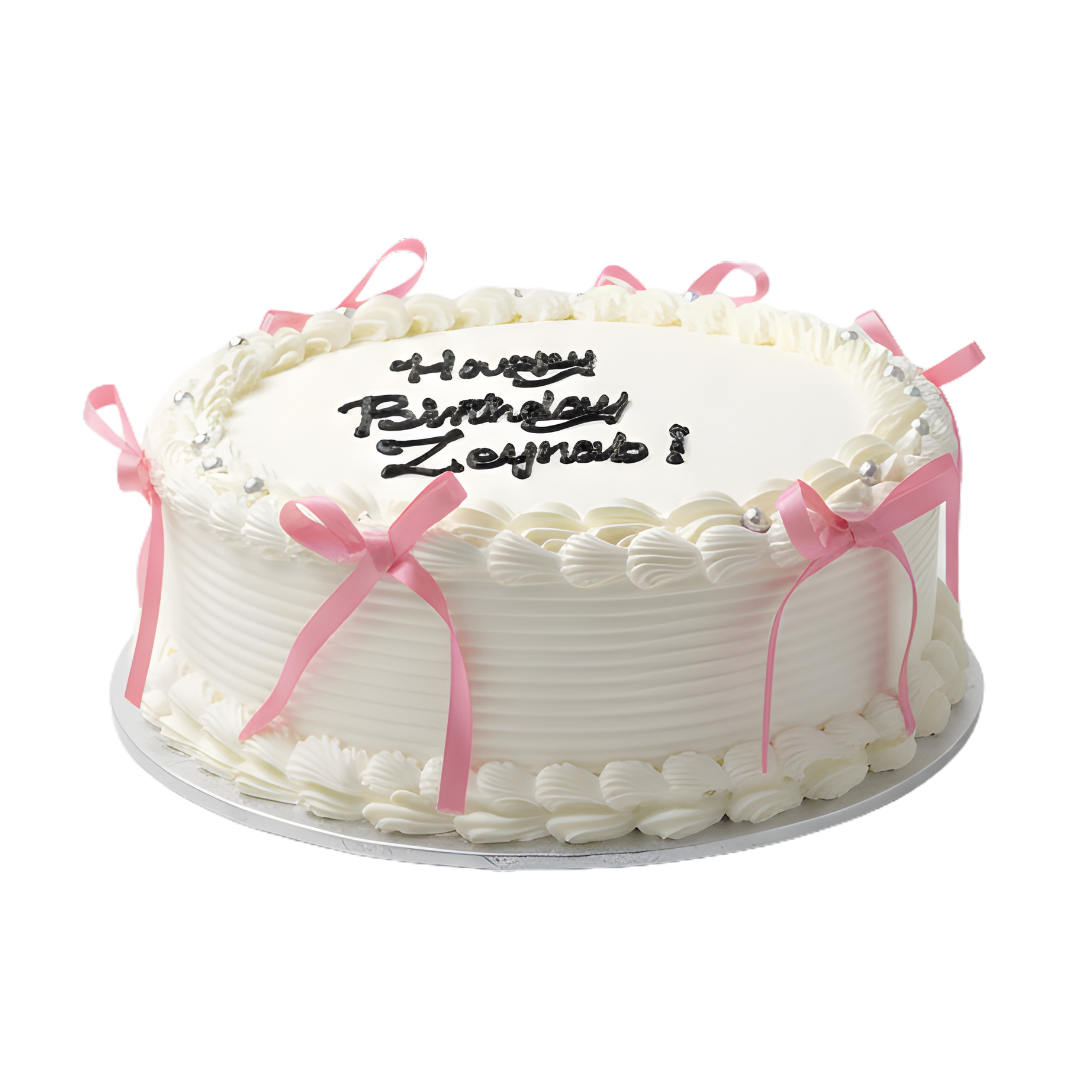 Pink Bow Birthday Cake