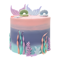 Mermaid Ocean Theme Cake