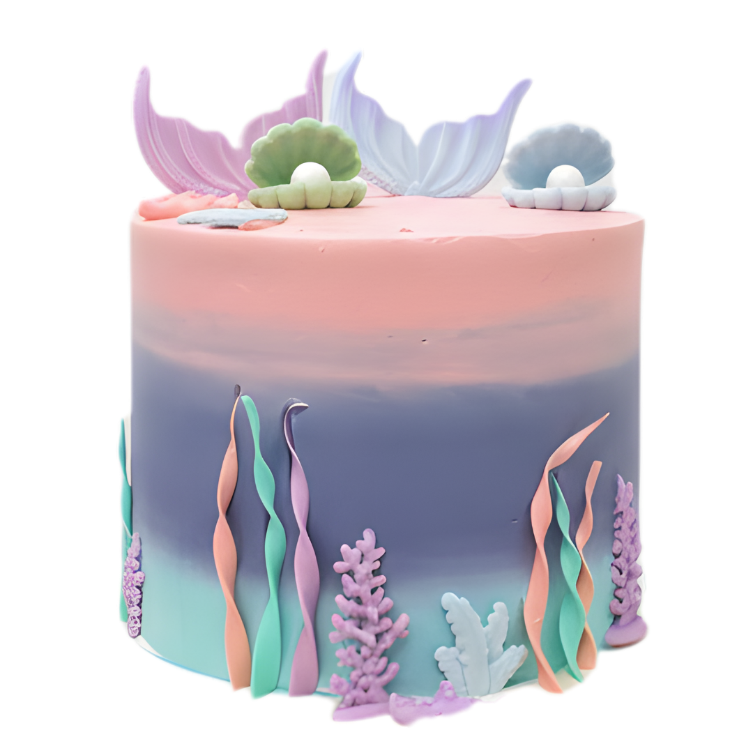 Mermaid Ocean Theme Cake