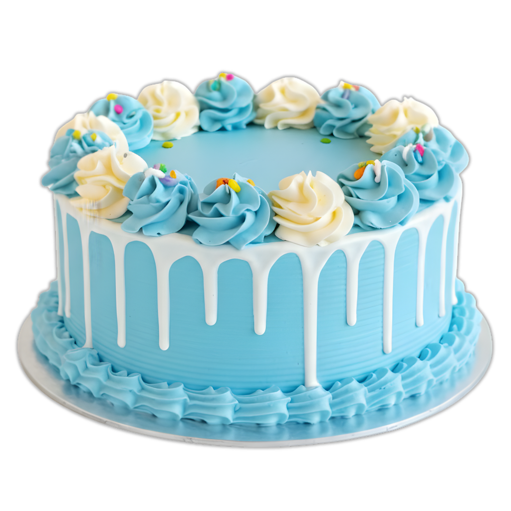 Dreamy Blue Vanilla Cake