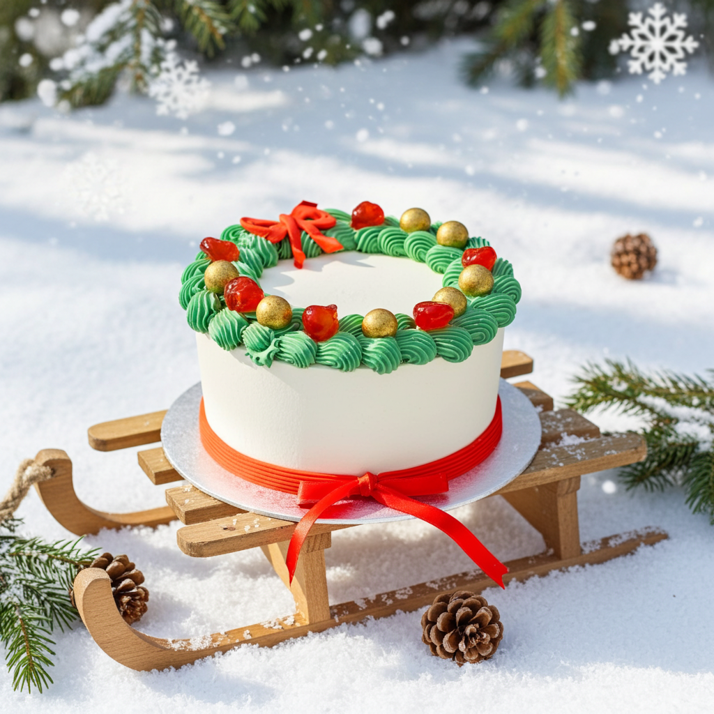 Festive Green Cake