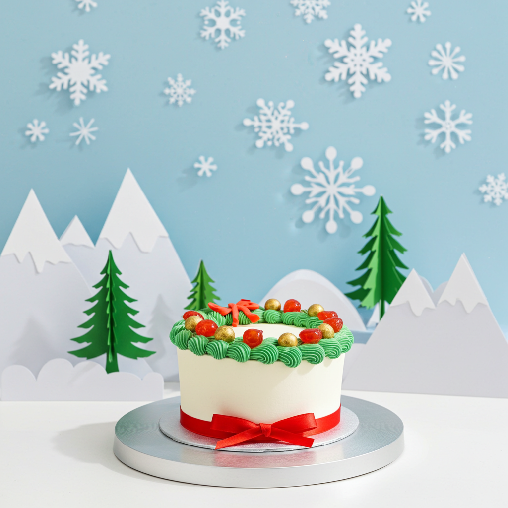 Festive Green Cake