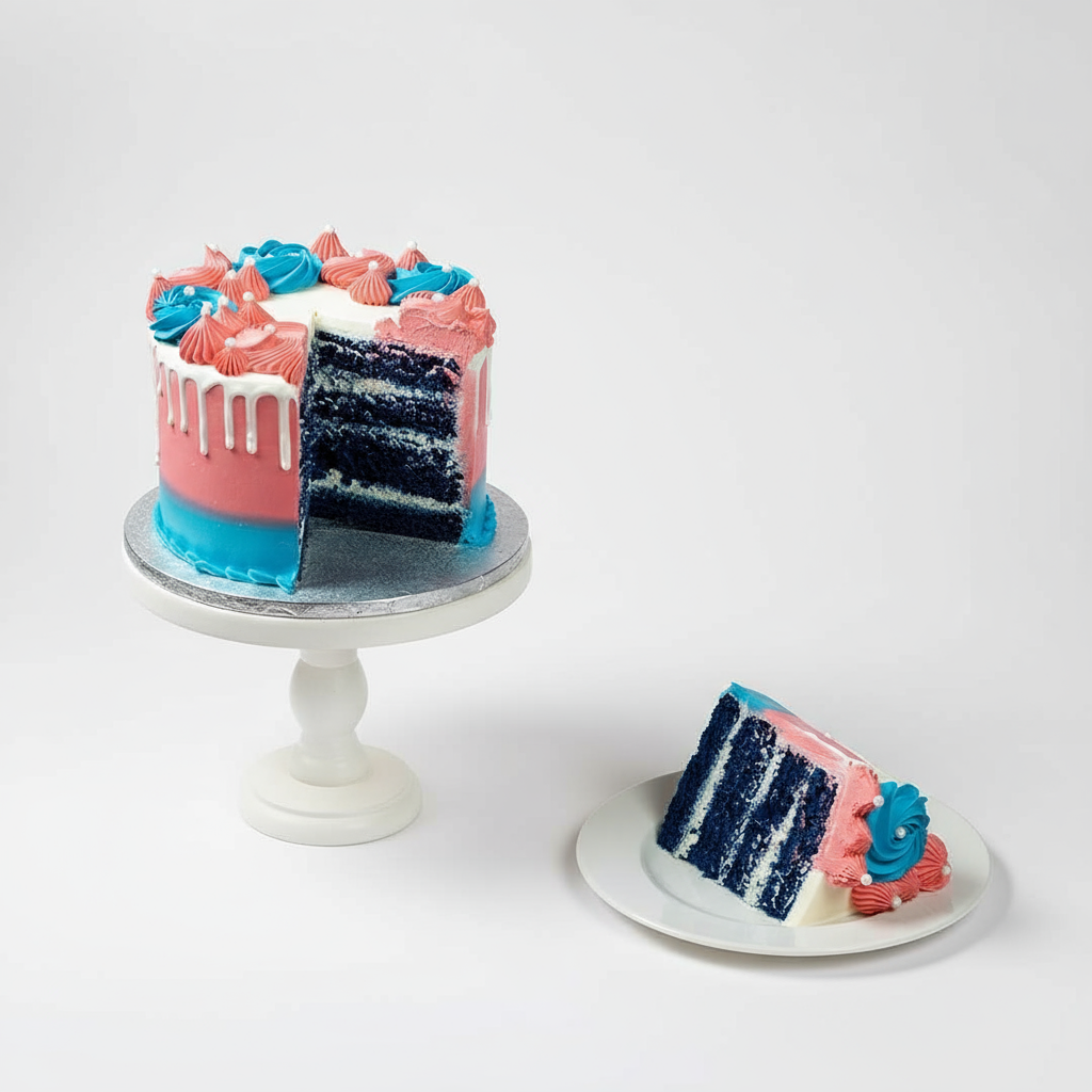 Gender Reveal Cake