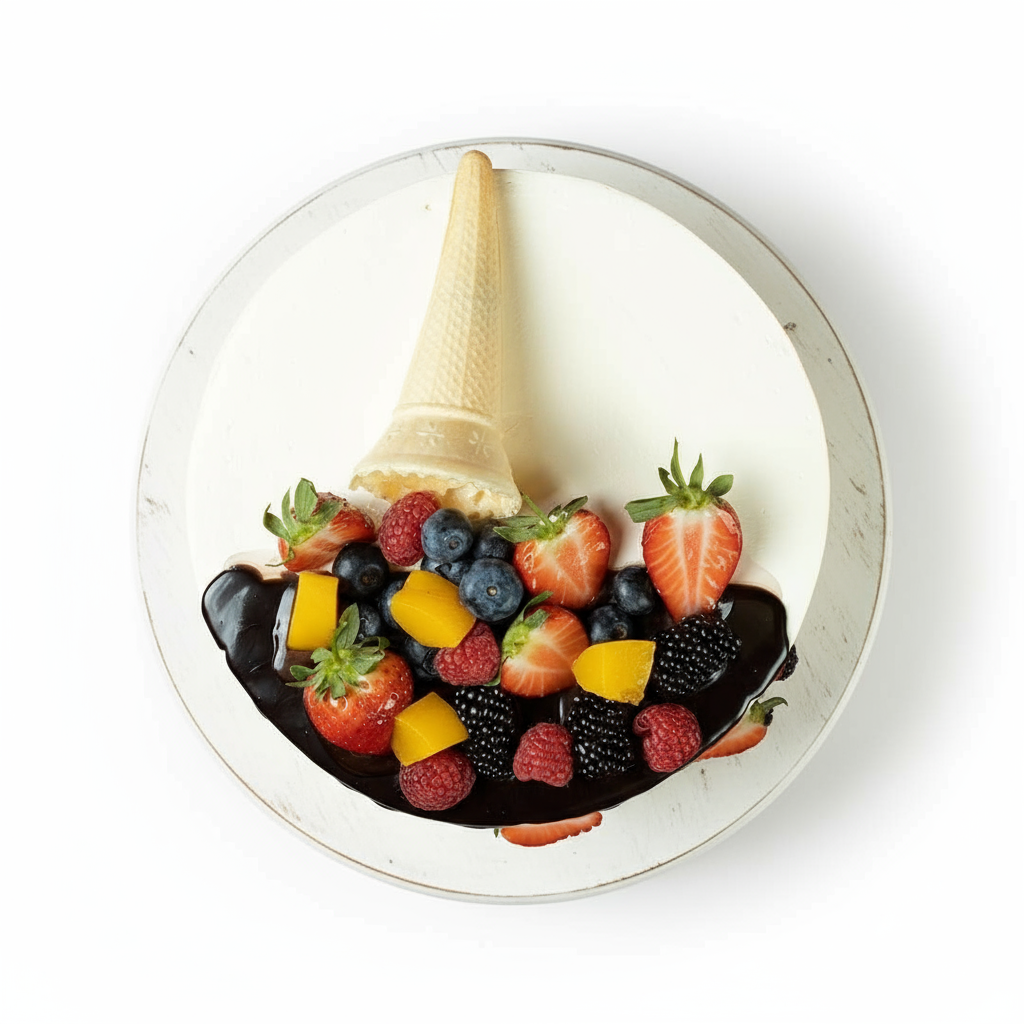 Fruit Cone Tower Cake