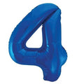 Helium inflated 34" Number 4 Balloon
