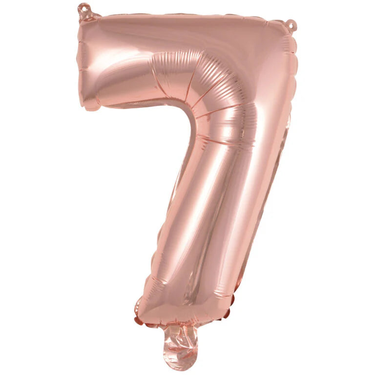 Helium inflated 34" Number 7 Balloon