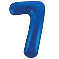 Helium inflated 34" Number 7 Balloon