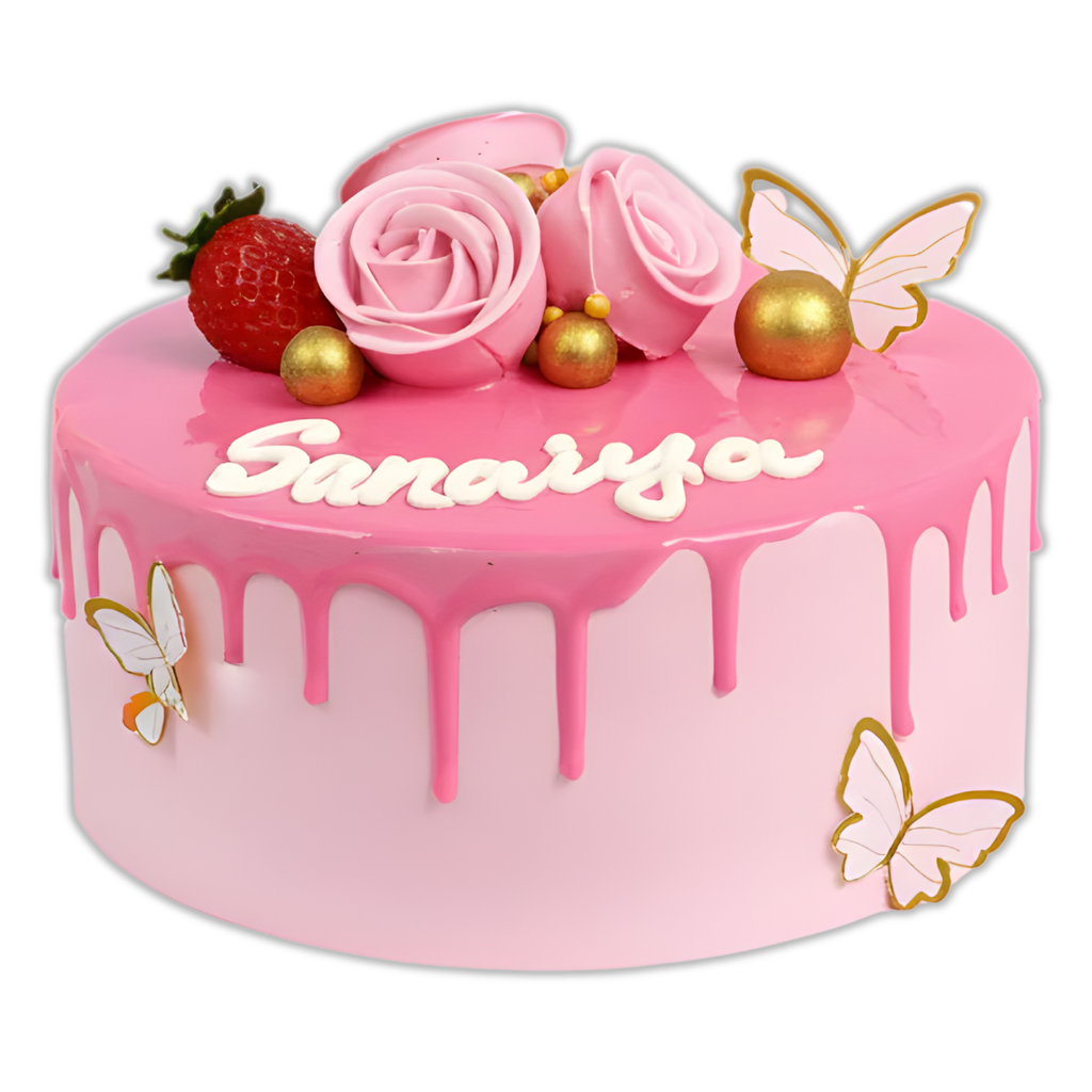 Pink Flower Cake