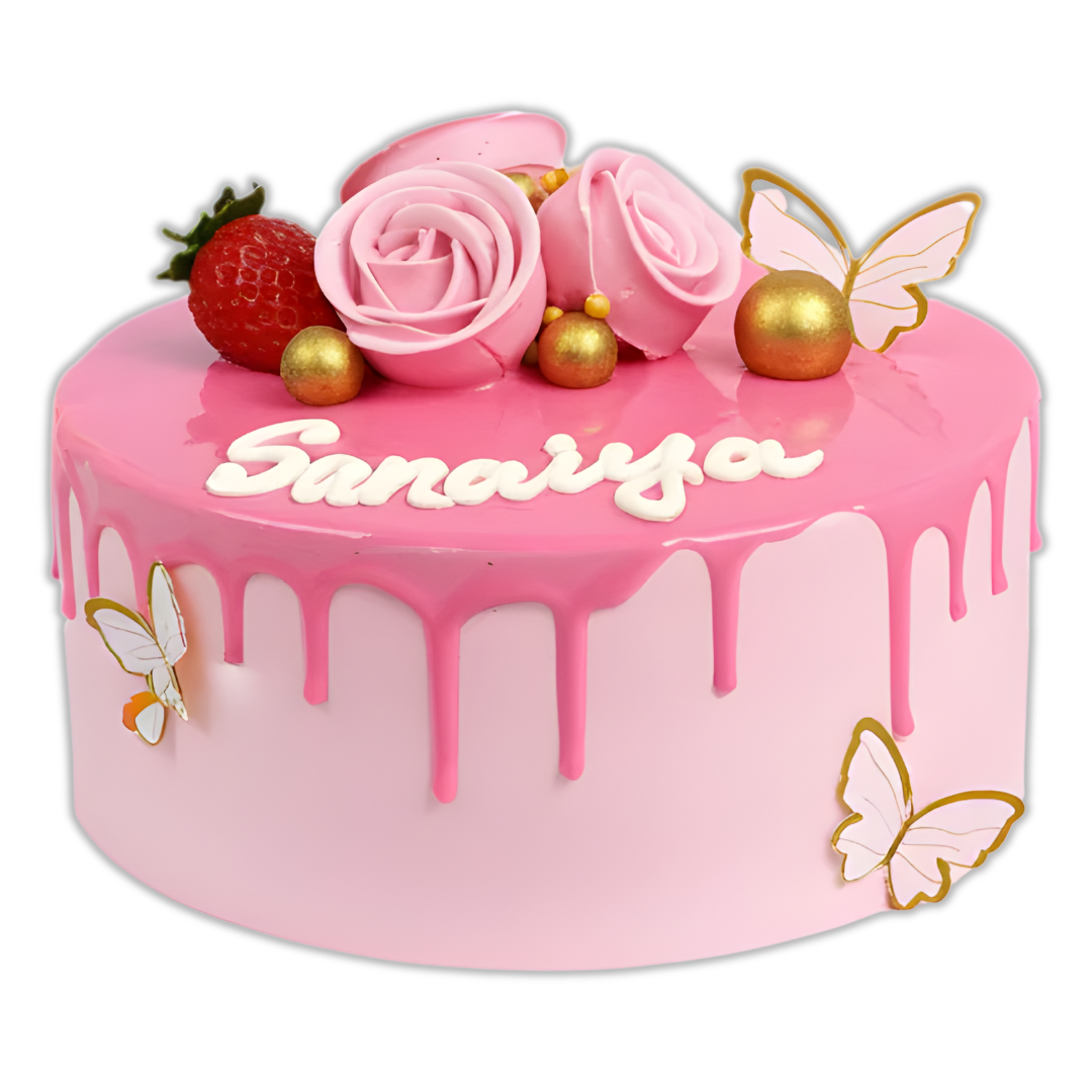 Pink Flower Cake