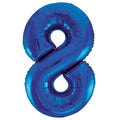 Helium inflated 34" Number 8 Balloon