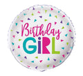 18" Confetti Birthday Girl Foil Balloon