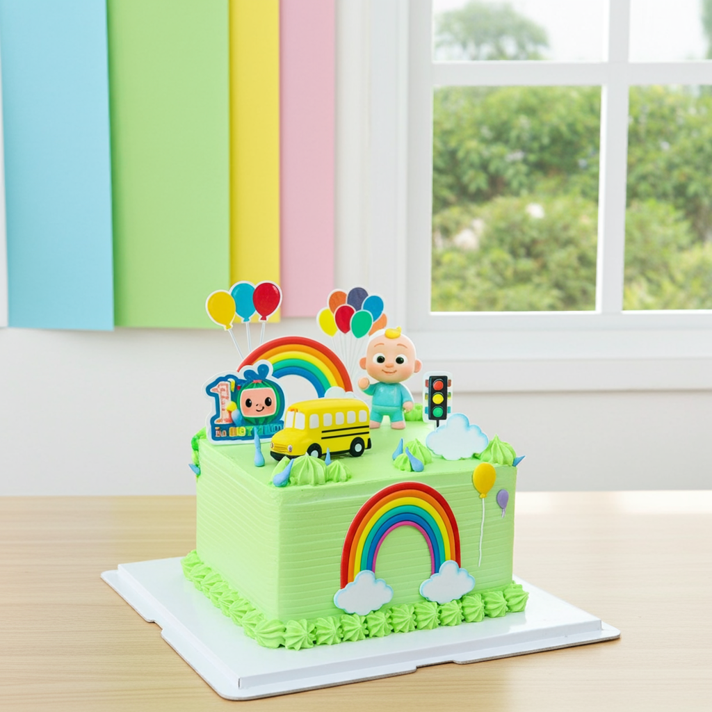 Cocomelon Theme Cake
