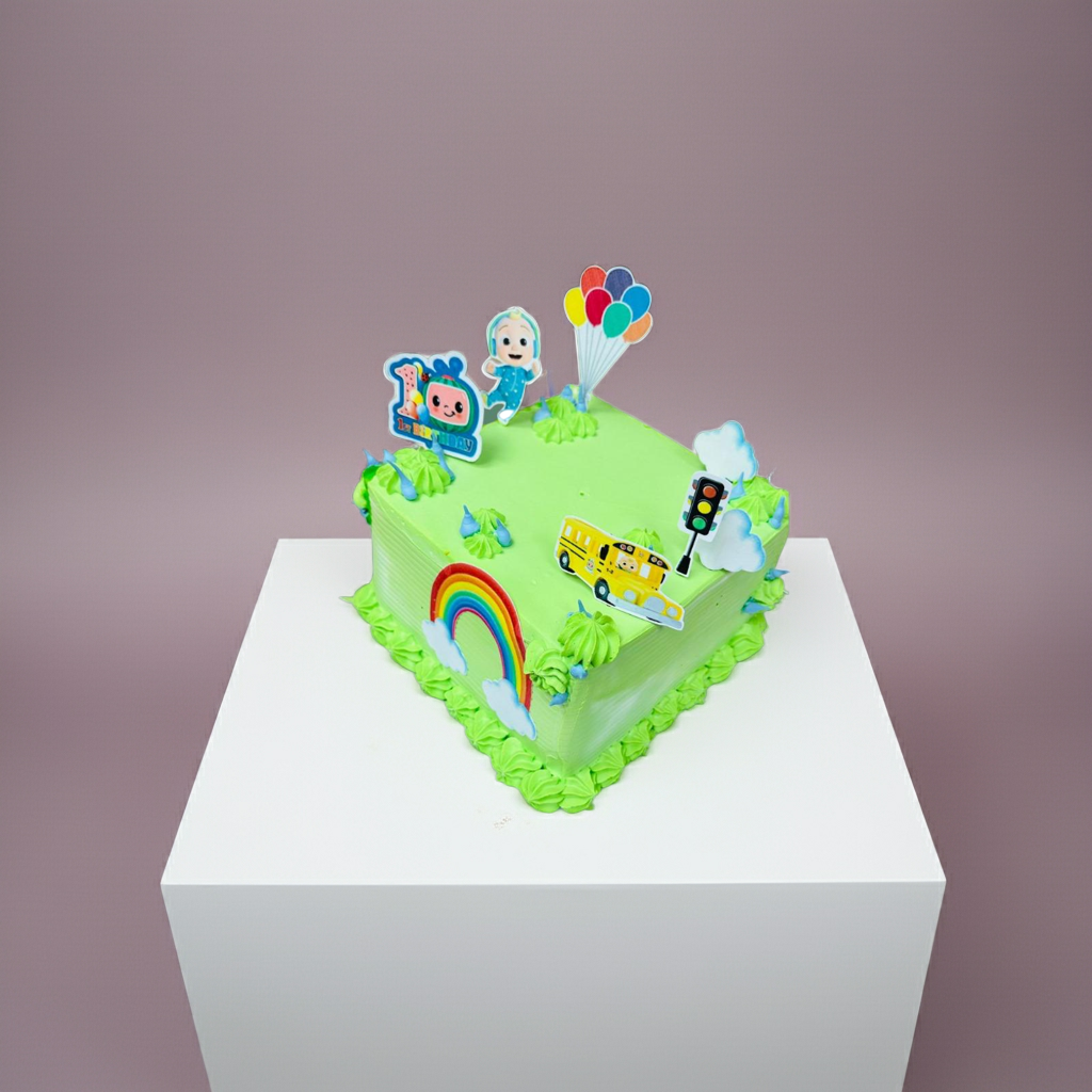 Cocomelon Theme Cake