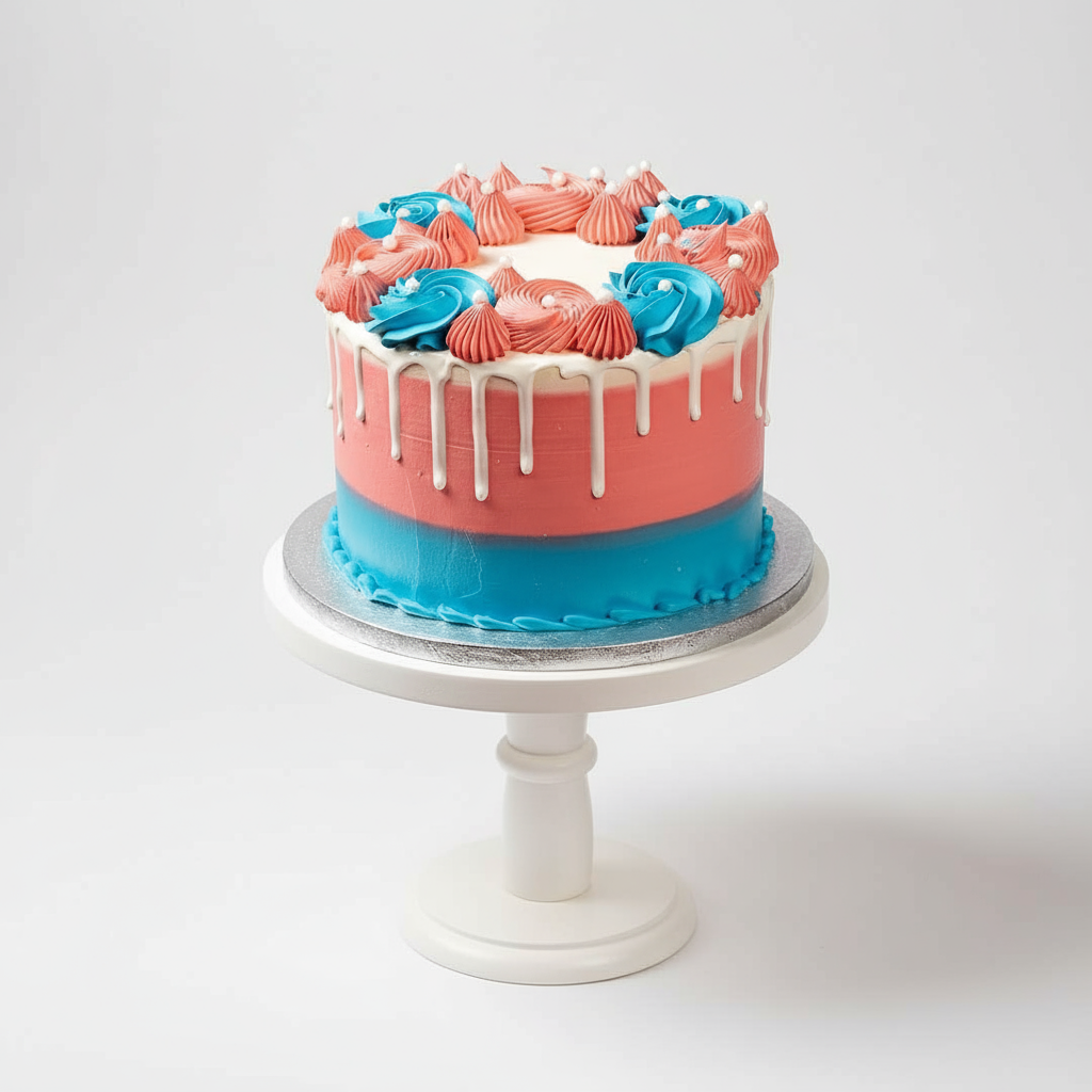 Gender Reveal Cake