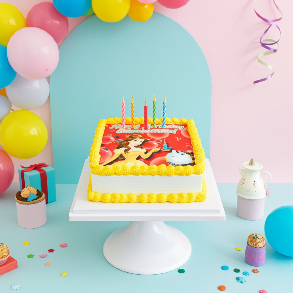 Cinderella Square Cake