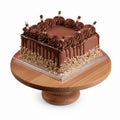 Chocolate Dripping Square Cake