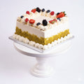 Pistachio Fruit Square Cake