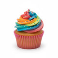 Rainbow Vanilla Cupcakes