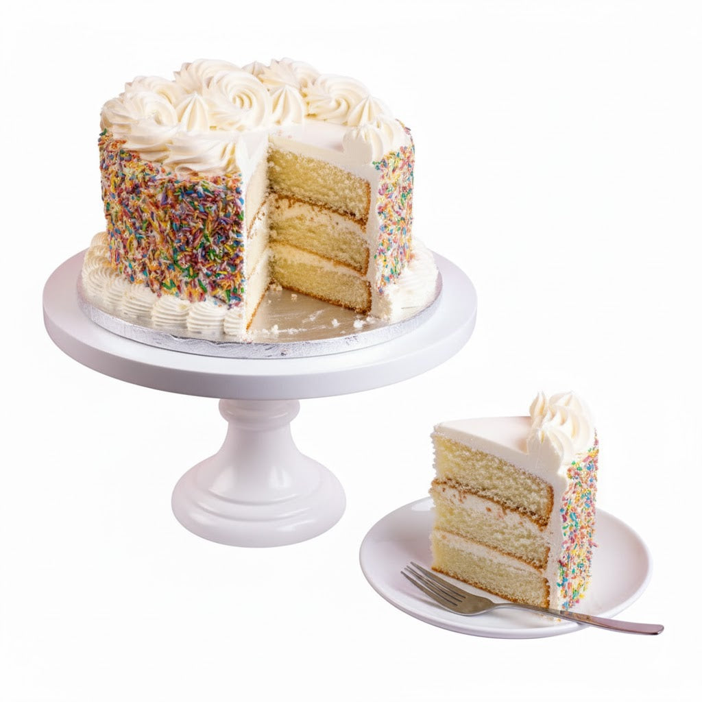 Frosted Rainbow Fantasy Cake
