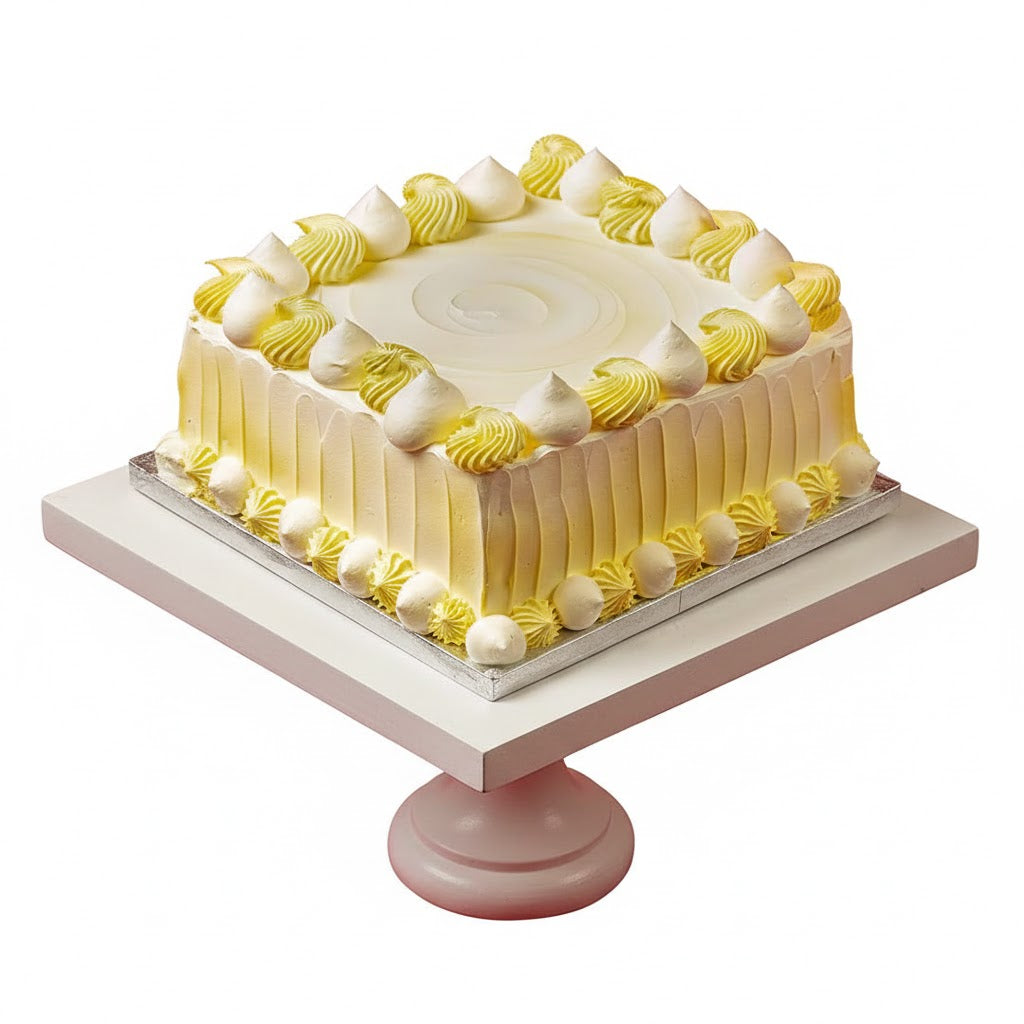 Square Yellow Prism Cake