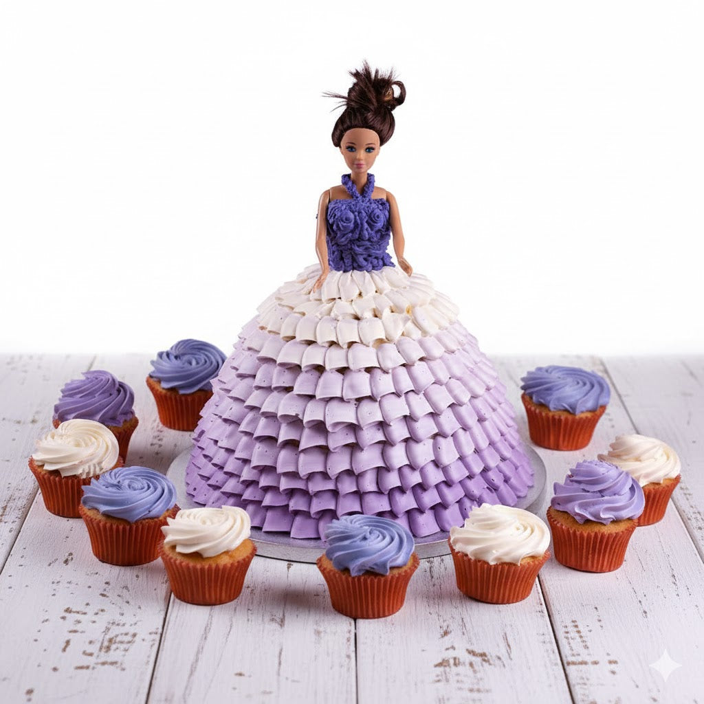 Princess Barbie Doll Cake