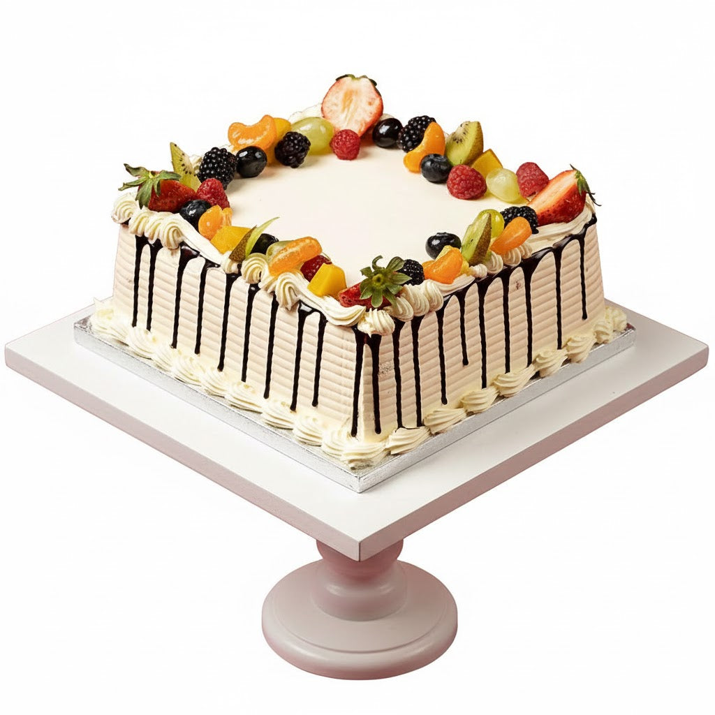 Square Mixed Fruit Cake