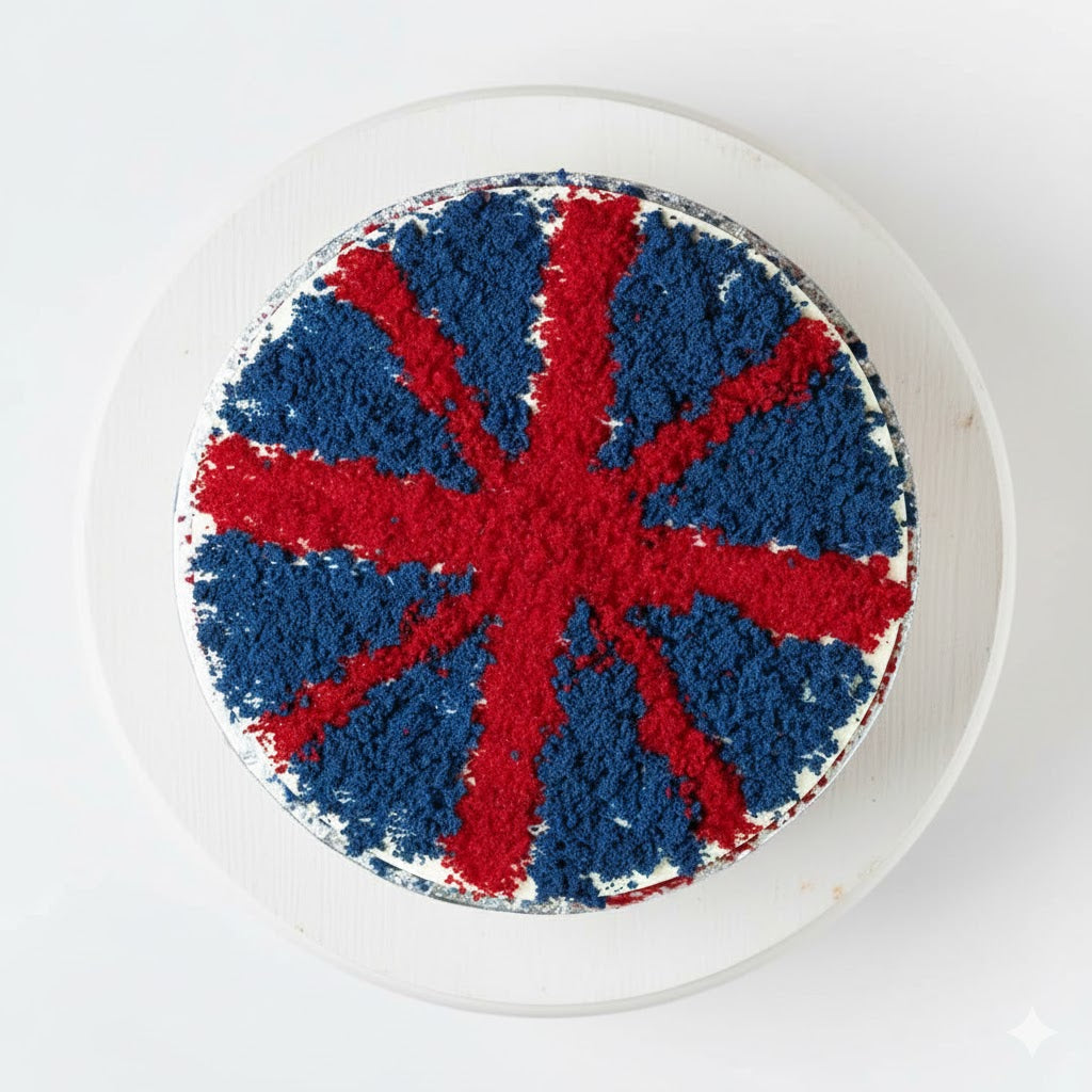 The Union Jack Tower Cake
