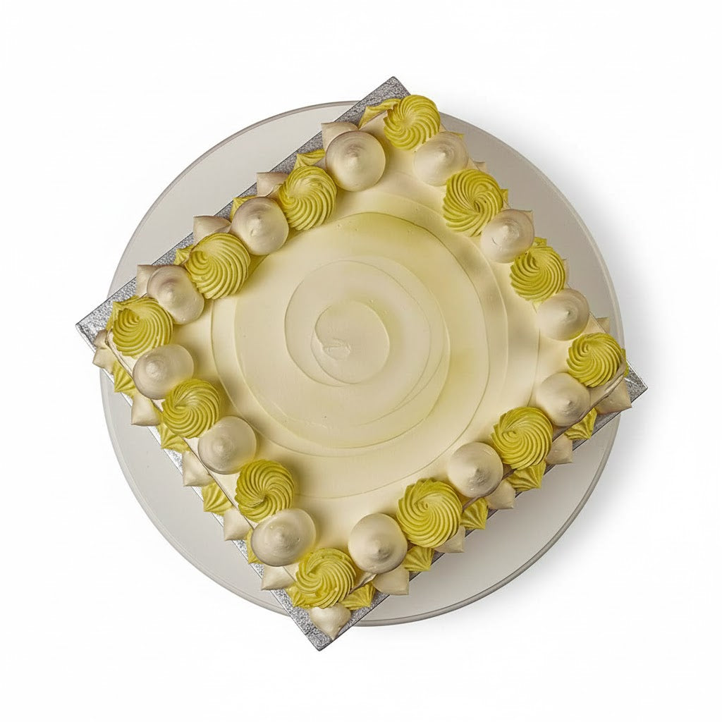 Square Yellow Prism Cake