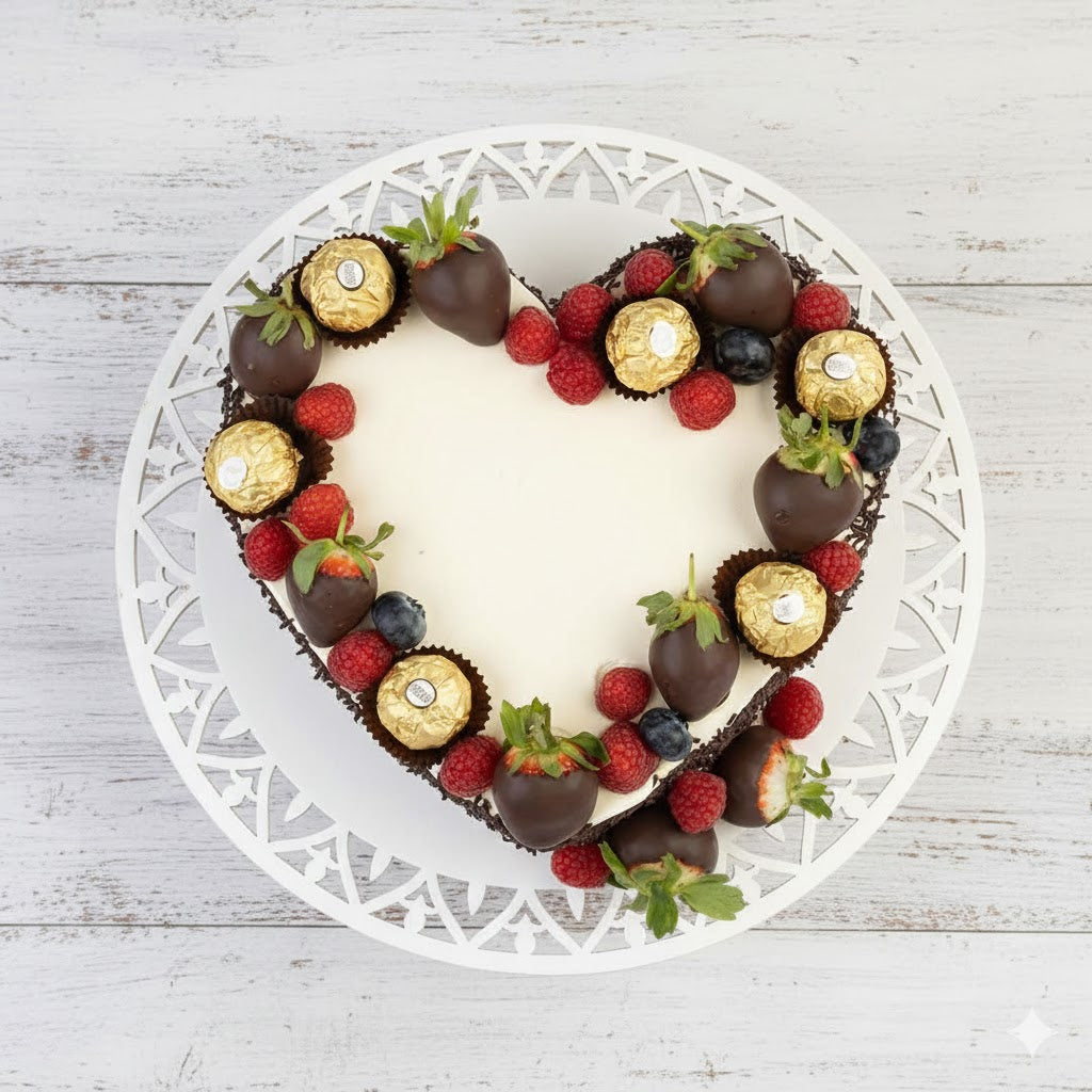Chocolate Sprinkles Valentine’s Cake